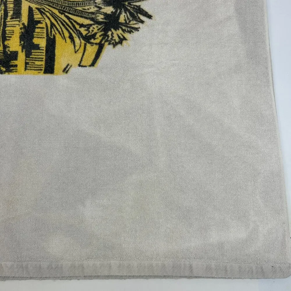 Vintage 90s Dunes Casino Las Vegas Beach Towel Gray Gambling Gambler Luau July 4